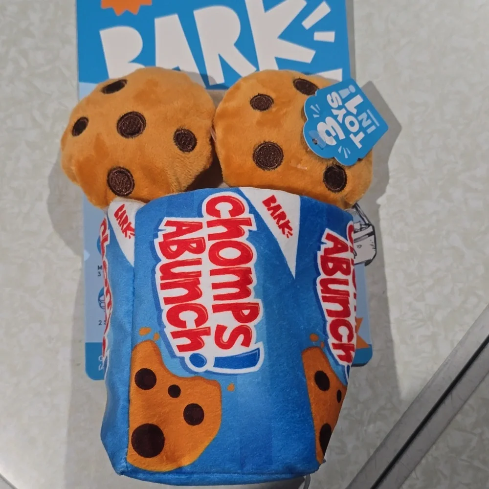Bark Chomps A Bunch Blue and Orange Dog Toy NWT Size XS-S 0-20 Pounds‎